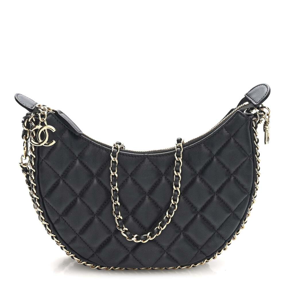 Chanel Lambskin Quilted Small Hobo Bag #294136C33B